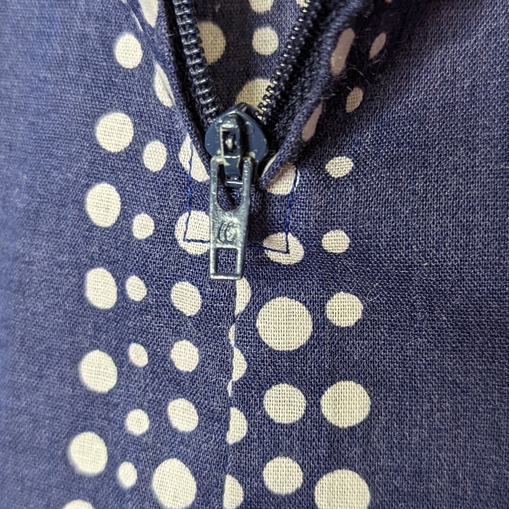 Vintage 70s Handmade Red White Blue Flower Power Maxi Skirt - Picture 10 of 10